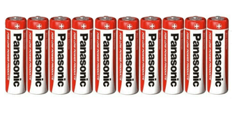 picture of Panasonic R6 Zinc Carbon 1.5V AA Batteries Pack of 10 - [PD-S5822]