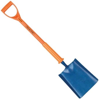 Picture of Shocksafe Square Mouth Treaded Shovel - BS8020:2012 Insulated - [CA-2STRPFINS]