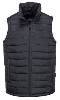 Picture of Portwest - S544 - Aspen Baffle Gilet - Black - PW-S544BKR