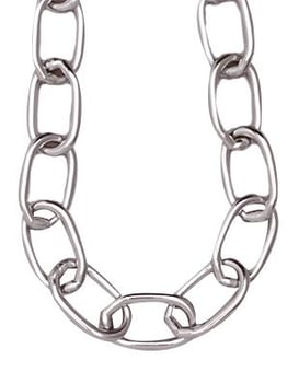 picture of Zinc Plated Link Chain for Hanging Signs - 1 Metre Length - [AS-CH4]