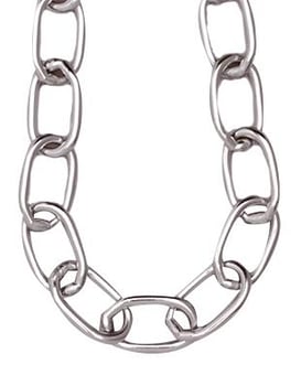 Picture of Zinc Plated Link Chain for Hanging Signs - 1 Metre Length - [AS-CH4]
