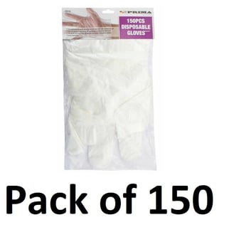 picture of Prima Plastic Disposable Gloves - Pack of 150 - [PD-23019C]