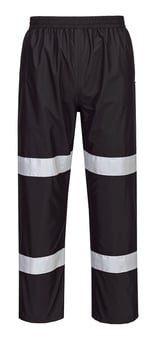 picture of Portwest F443 - Iona Enhanced Lightweight Packable Trousers - Black - PW-F443BKR