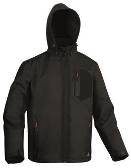 picture of Delta Plus AREN Waterproof Parka Jacket With Hood Black - LH-ARENNO