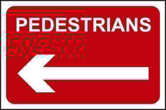 Picture of Spectrum Pedestrians - Arrow Left - RPVC 600 x 400mm - [SCXO-CI-13943]