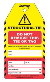 picture of Scafftag Structural Tie Test Tag - Pack of 50 - [SC-MISC189]