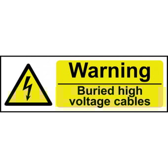 Picture of Spectrum Danger Buried HV Cables - RPVC 600 x 200mm - SCXO-CI-12564