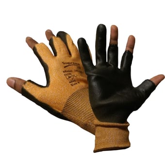 Picture of Supreme TTF Three Digit Fingerless Orange Liner Gloves - HT-300OB-1