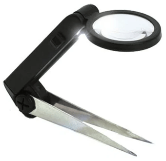 Picture of Lifemax LED Tweezers With Magnifier - [LM-1154]