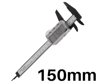 picture of Duratool 150mm Plastic Electronic Digital Caliper - [CP-D03195]