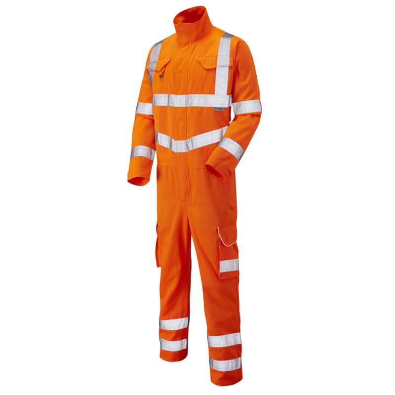 Picture of Molland - Orange Hi-Vis Poly/Cotton Coverall - LE-CV01-O