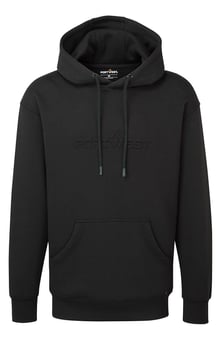 picture of Portwest B331 - Portwest Embossed Hoodie - Black - PW-B331BKR