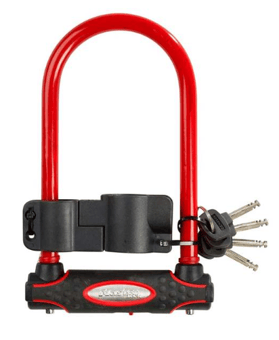 picture of Master Lock U Bar Gold Sold Secure - 280mm H x 110mm C x 13mm Dia - Red - [SO-HA00615]