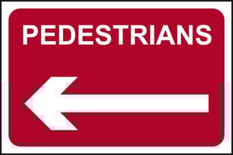 Picture of Spectrum Pedestrians - Arrow Left - RPVC 600 x 450mm - [SCXO-CI-14582]