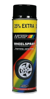 picture of Motip Wheel Spray High Gloss Black - 500ml - [SAX-M04018]