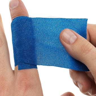 picture of Cederroth Soft Foam Bandage - Self-Adhesive - 4.5m - Blue - [SA-CD63]