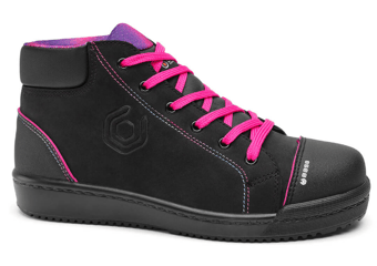 picture of Portwest B0241B Margot Top Ladies Safety Trainers Black/Fuchsia - PW-B0241BBFU
