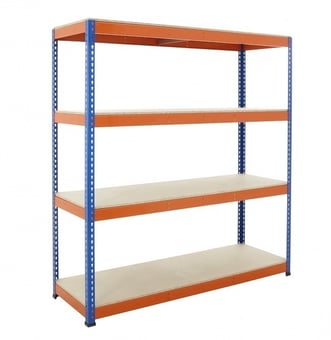 Picture of BiGDUG BiG400 Racking 4 Levels - Chipboard Shelves - 1980h x 2135w x 1220d mm - [BDU-B41921124BO]