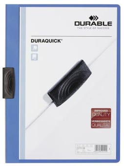 Picture of Durable - Duraquick 20 Clip Folder - A4 - Blue - Pack of 20 - [DL-227006]