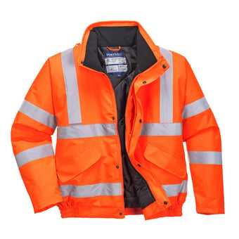 Picture of Portwest - S463 - Orange Hi-Vis Bomber Jacket - PW-S463ORR