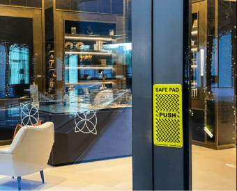 picture of Anti Viral Door Push Safe Pad - Single Pad - [BK-SAFEPAD] - (DISC-W)