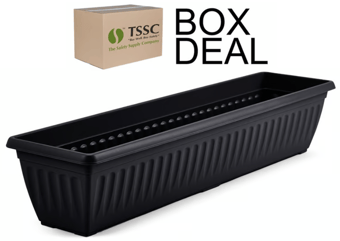 picture of Whitefurze 90cm Athens Window Box - Black - Box Deal of 10 - [IH-WHFG070225]