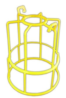 picture of Yellow Moulded Plastic Festoon Guard for use with Festoon String - [HC-FG]