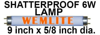 Picture of Wemlite - 6 Watts Lamp For Fly Killers - BL368 - Shatter Resistant - [BP-LS06WS-W]