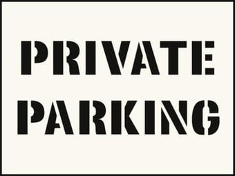 Picture of Private Parking Stencil (300 x 400mm) - SCXO-CI-9530R