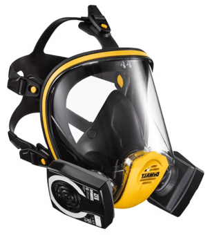 Picture of Dewalt Reusable Full Face Mask Respirator with P3 Filters Medium - [FDC-DXIR1FFMMP3]