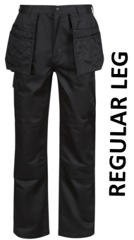 picture of Regatta Men's Pro Cargo Holster Trouser - Black - Regular Leg - BT-TRJ501R-BLK