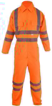 picture of Antistatic Flame Resistant 160 Gram Coverall in Orange - BI-95 - (DISC-W)