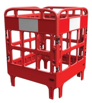 picture of Portagate 4 Gate Red Compact Barrier System - Pallet Quantity 20 - [JS-KBU023-000-600]