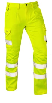 Picture of Kingford - Hi-Vis Yellow Stretch Poly/Cotton Cargo Trouser - Short Leg - ISO 20471 Class 1 - LE-CT04-Y-S