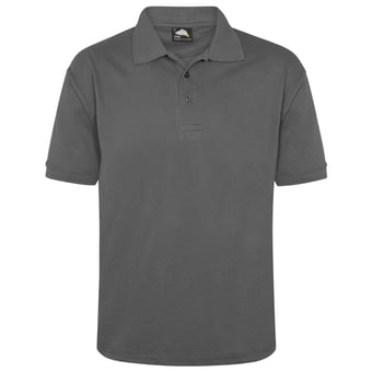 Picture of Eagle Premium Polycotton Men's Graphite Grey Poloshirt - 220gm - ON-1150-10-GRPH