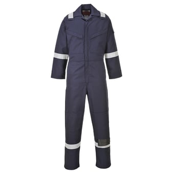 Picture of Portwest - Navy Blue Aberdeen FR Coverall - PW-FF50NAR