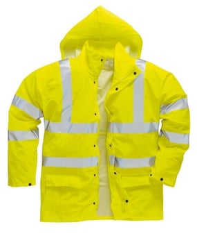 picture of Portwest - Yellow Sealtex Anti-Flame Hi-Vis Jacket - PW-FR41YER