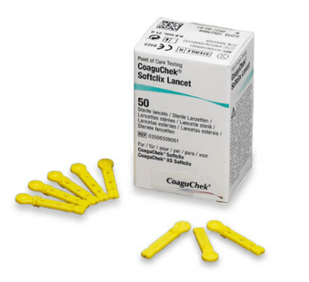 picture of CoaguChek Softclix Lancets for CoaguChek Finger Pricker - Pack of 50 - [ML-W3707]