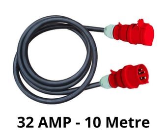 picture of Elite 415 Volt 32 Amp 10 Metre 3 Phase Extension Lead - [HC-EXL103P32A]