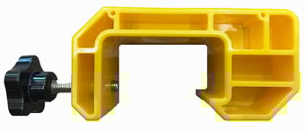 picture of Railway Yellow Plastic Bracket Clamp - [TMS-RAILWAYBRACKET]
