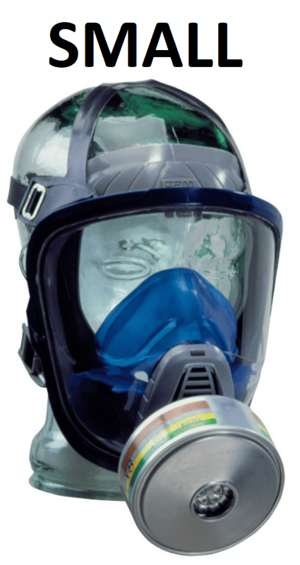 picture of MSA - Advantage 3111 - Full Facepiece Respirator - RD40 - Small - Conforms to EN136 Class 3 - [MS-10027724]