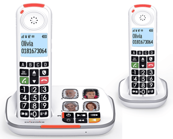 picture of Swissvoice Xtra 2355 Duo Cordless Dect Phone White - [PDL-ATL1424010]