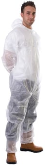 picture of Supertouch PP Disposable Coverall (NOT TYPE 5 & 6) - WHITE - ST-17401