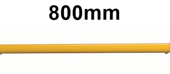 picture of QMP Round Tube Rail Barrier - Universal Rail - 800mm - [QM-RBTRBRBX800Y]