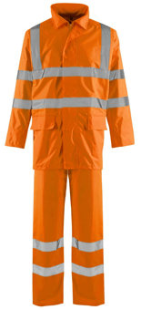 picture of Supertouch Hi-Vis Orange Lite Rainsuit - ST-SRW-05181