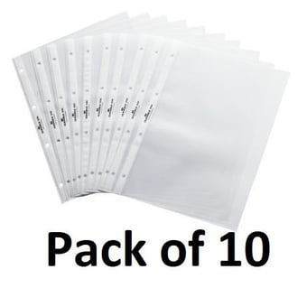 picture of Durable - Transparent Pockets for A4 Landscape Presenters - Transparent - Pack of 10 - [DL-856619]