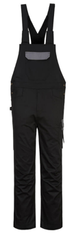 picture of Portwest PW2 Bib and Brace Black/Zoom Grey - PW-PW243BZR