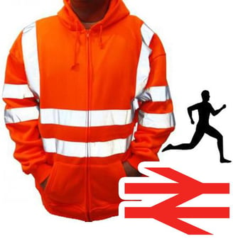 picture of Orange Hi-Vis Zip Hoody - BI-159