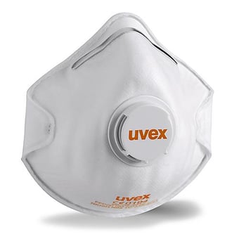 Picture of UVEX - Silv-Air C2210 FFP2 Valved Moulded Disposable Mask - Pack of 15 - [TU-8732-210]