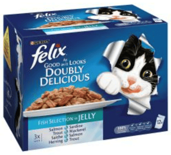 picture of Felix As Good As It Looks Doubly Delicious Fish Multipack Cat Food 100g - [BSP-794752]